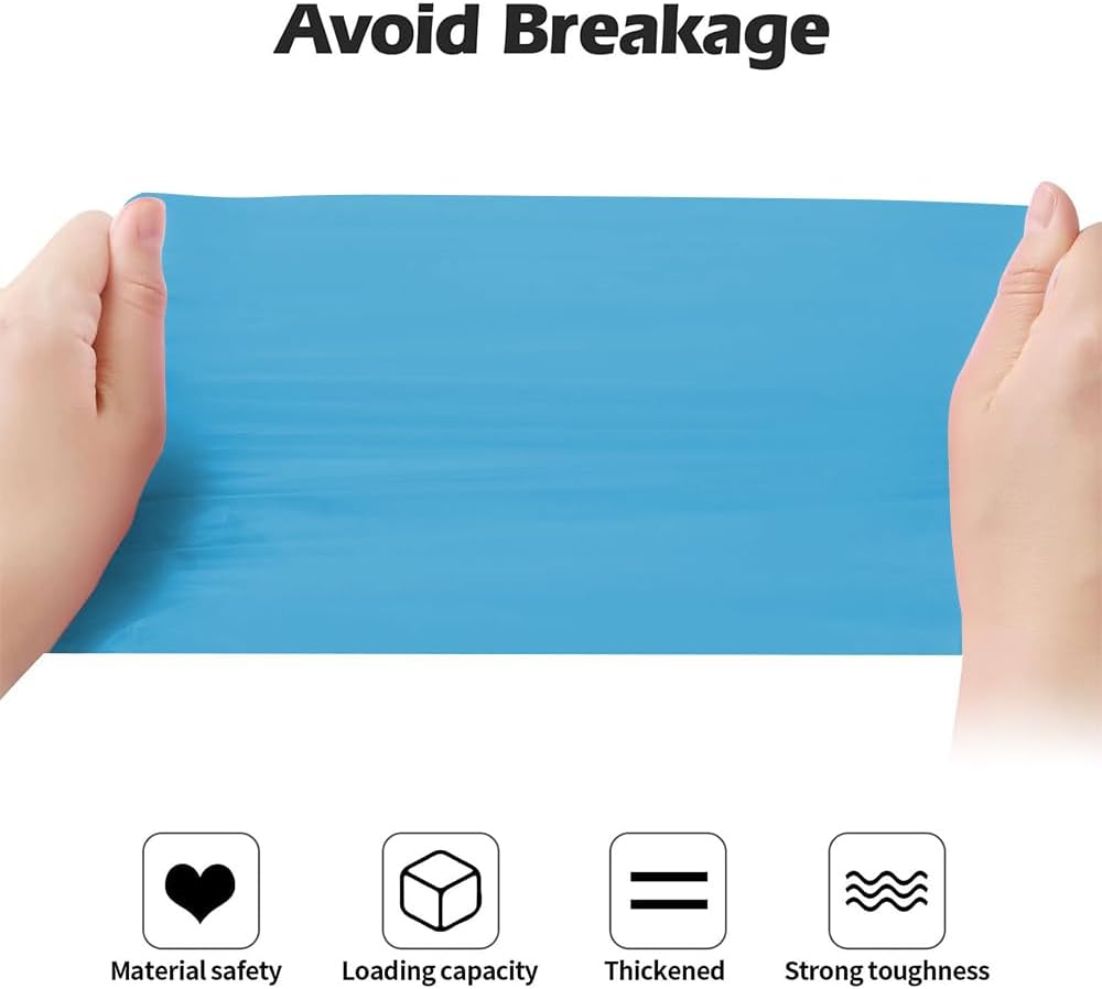 2-4 Gallon Portable Trash Bags,60 Counts Thicken portable Small Garbage Bags for Office, Kitchen,Bedroom Trash Can,Strong Trash Bags(Blue)