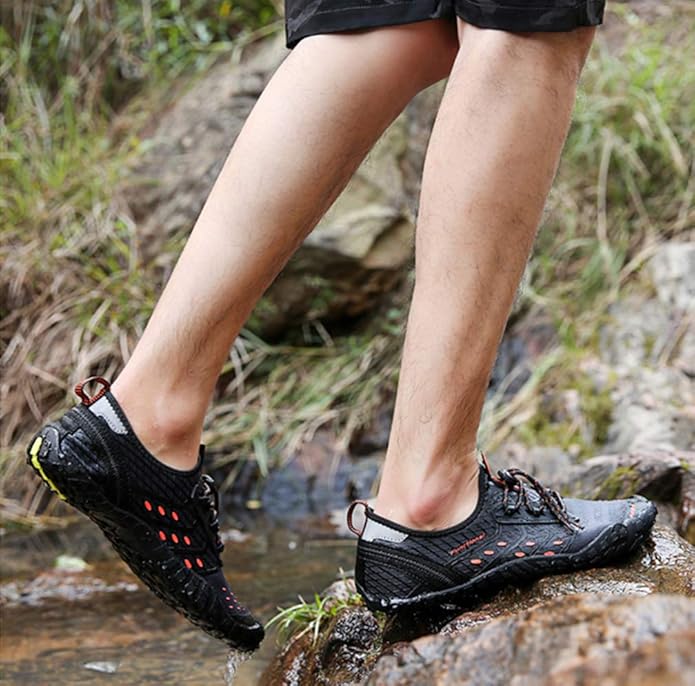 UBFEN Water Shoes Aqua Swim Shoes Mens Womens Beach Sports Quick Dry Barefoot for Boating Fishing Diving Surfing