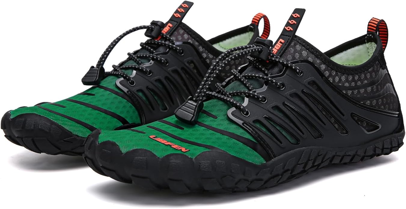 UBFEN Water Shoes Aqua Swim Shoes Mens Womens Beach Sports Quick Dry Barefoot for Boating Fishing Diving Surfing