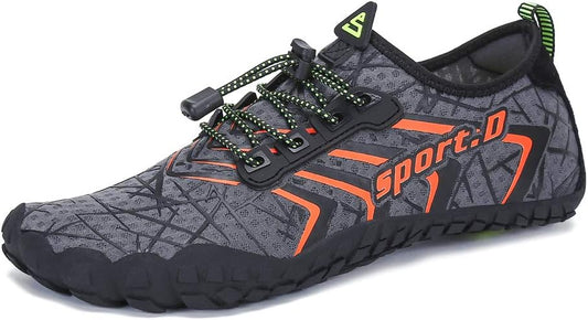 UBFEN Water Shoes Aqua Swim Shoes Mens Womens Beach Sports Quick Dry Barefoot for Boating Fishing Diving Surfing