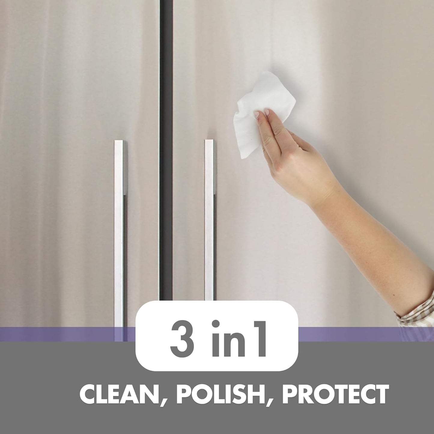 Swanky Stainless Steel Cleaner Wipes - Grime & Grease Remover Kitchen Cleaning Supplies - Clean & Shine, For Stove Top, Refrigerator, Sink, Oven, & Household Appliances - Soft Wipes, 30 Count