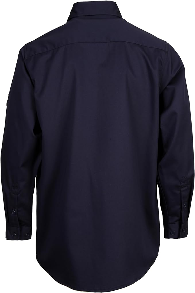 BOCOMAL FR Shirts Flame Resistant 100% C NFPA2112 7.5oz Men's Fire Retardant Welding Shirt
