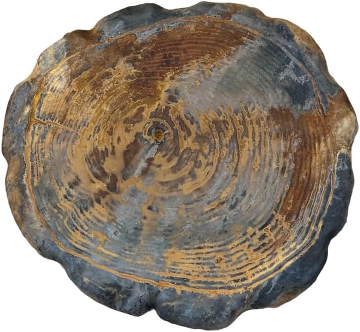 Solid Rock Stoneworks Large Log Stepping Stone, Decorative Garden Accent