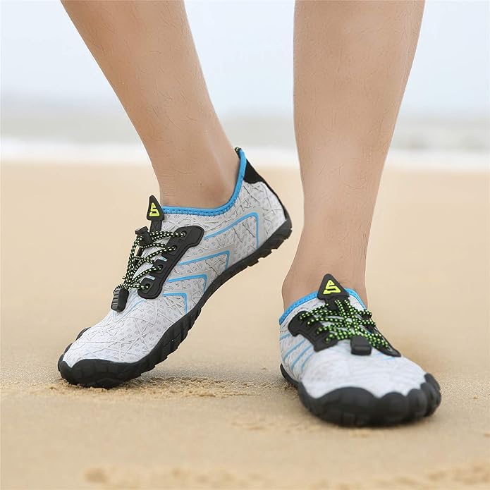 UBFEN Water Shoes Aqua Swim Shoes Mens Womens Beach Sports Quick Dry Barefoot for Boating Fishing Diving Surfing