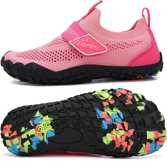 UBFEN Water Shoes for Kids Boys Girls Aqua Socks Barefoot Beach Sports Swim Pool Quick Dry Lightweight Toddler Little Big Kid