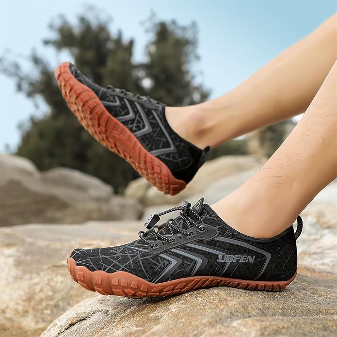 UBFEN Water Shoes Aqua Swim Shoes Mens Womens Beach Sports Quick Dry Barefoot for Boating Fishing Diving Surfing