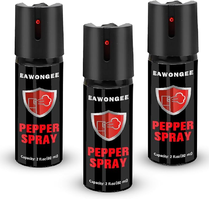 Pepper Spray Self Defense, Maximum Strength Tactical Spray, Effective Protection for Camping, Hiking, Outdoor Activities