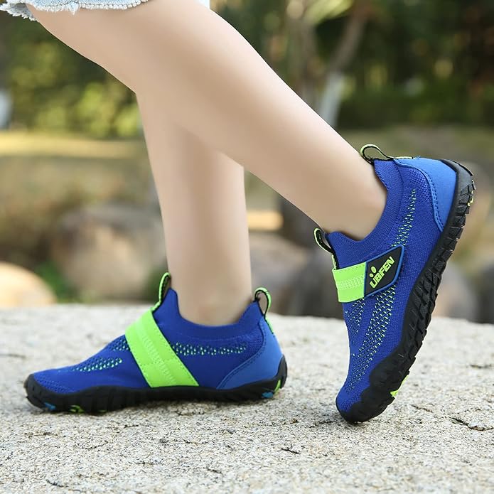 UBFEN Water Shoes for Kids Boys Girls Aqua Socks Barefoot Beach Sports Swim Pool Quick Dry Lightweight Toddler Little Big Kid