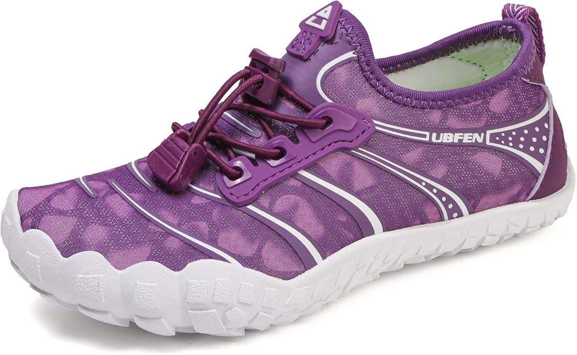 UBFEN Water Shoes for Kids Boys Girls Aqua Socks Barefoot Beach Sports Swim Pool Quick Dry Lightweight Toddler Little Big Kid