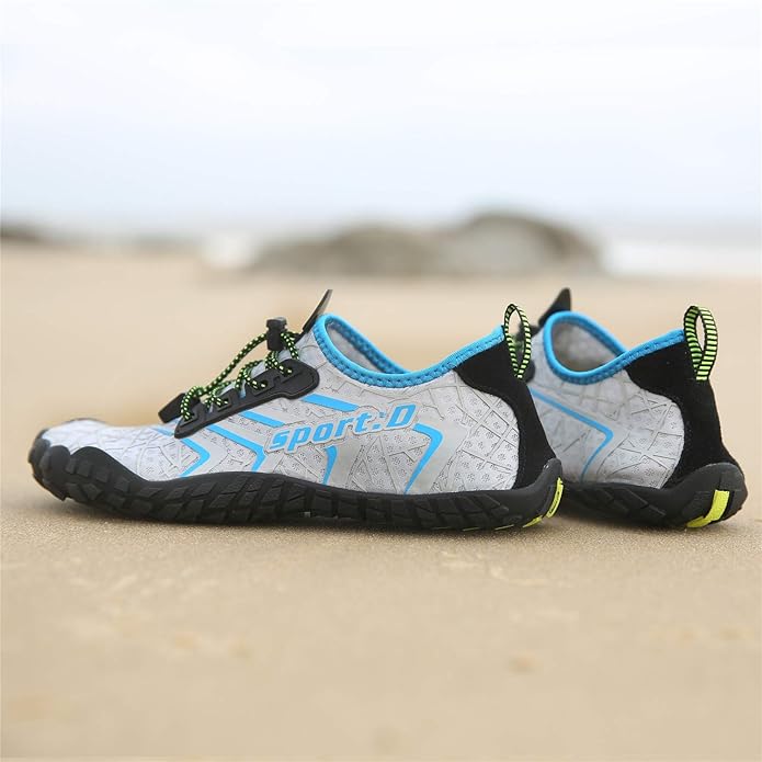 UBFEN Water Shoes Aqua Swim Shoes Mens Womens Beach Sports Quick Dry Barefoot for Boating Fishing Diving Surfing