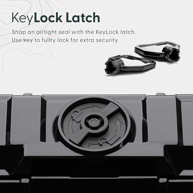 Evergreen 56 ToughBox - EDC Dry Box Protective Case USA Made for Organization of Cameras, Phones, Camping, Fishing, Hiking, Water Sports (Clear)