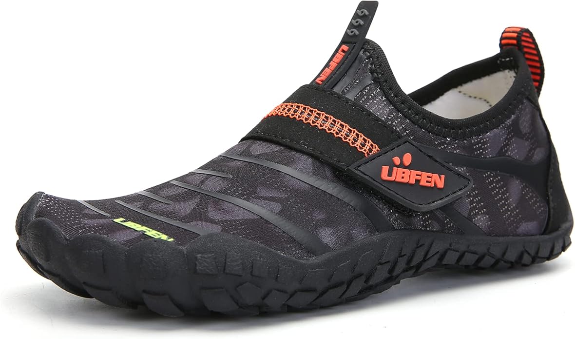 UBFEN Water Shoes for Kids Boys Girls Aqua Socks Barefoot Beach Sports Swim Pool Quick Dry Lightweight Toddler Little Big Kid