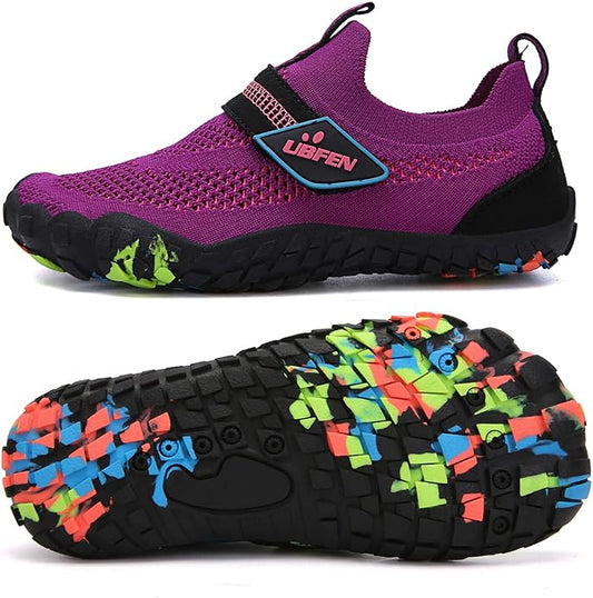 UBFEN Water Shoes for Kids Boys Girls Aqua Socks Barefoot Beach Sports Swim Pool Quick Dry Lightweight Toddler Little Big Kid