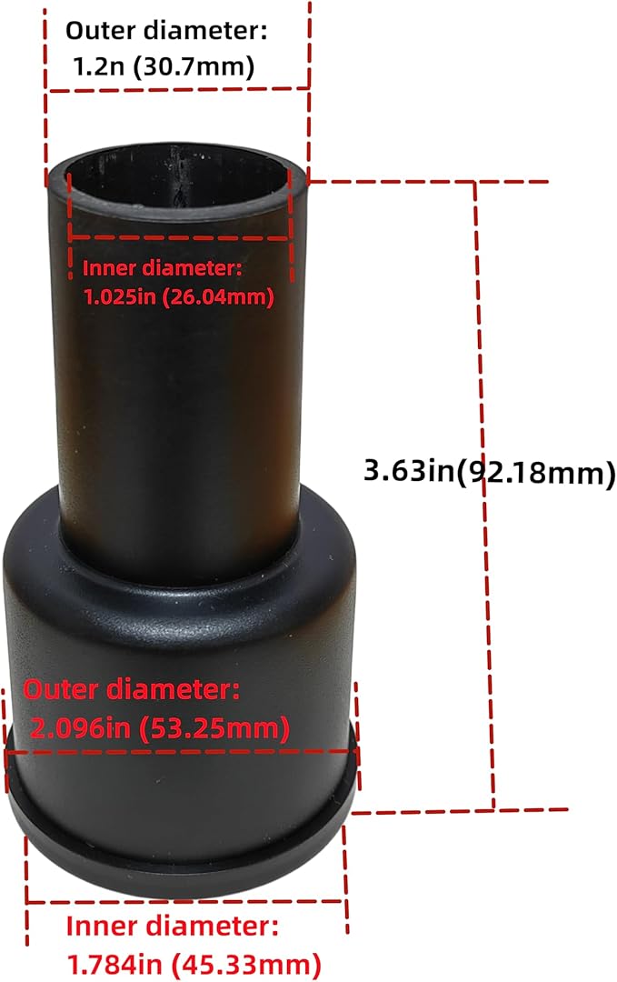 palart 3 Piece Vacuum Adapter Combo Kit Fits Wet Dry Vacuum Cleaners Connector Accessory, includes a 2-1/2 in. to 1-7/8 in. accessory adapter, a 1-7/8 in. to 1-1/4 in. and a hose-to-hose connector