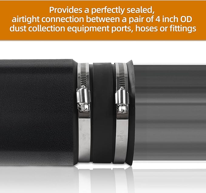 TonGass (1-Set) 4-Inch Blast Gates for Dust Collection Systems and Vacuum Fittings with Easy to Use and Efficient Sliding Gates Works with Flexible Hose Cuff Couplers