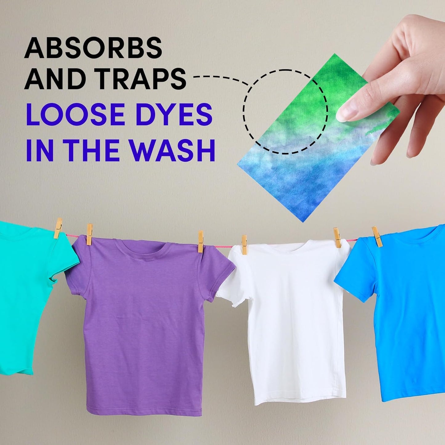 Zero Trace Color Catchers for Laundry - Protects Clothes with Color Dye Catcher,Run Remover, Color Grabbing and Color Bleed Remover for Clothes - 140 Sheets