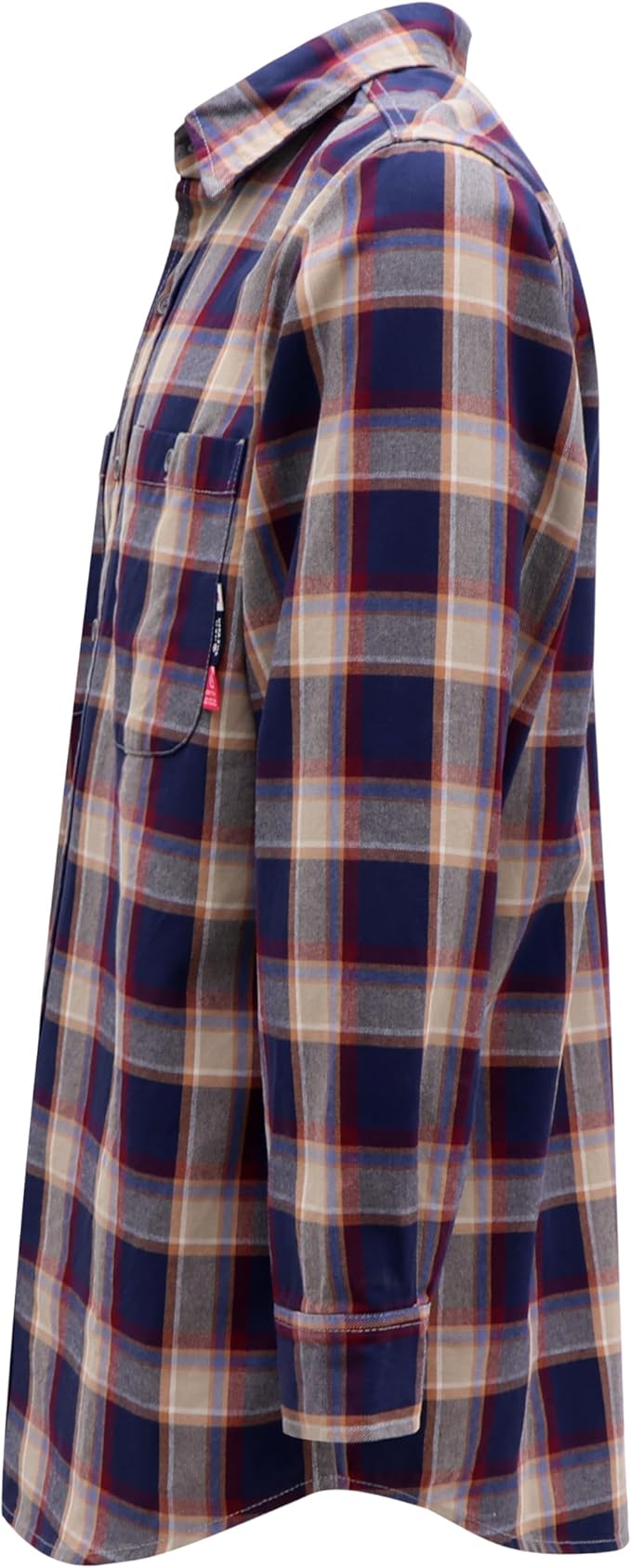 BOCOMAL FR Shirts Flame Resistant 100% C NFPA2112 7.5oz Men's Fire Retardant Welding Shirt