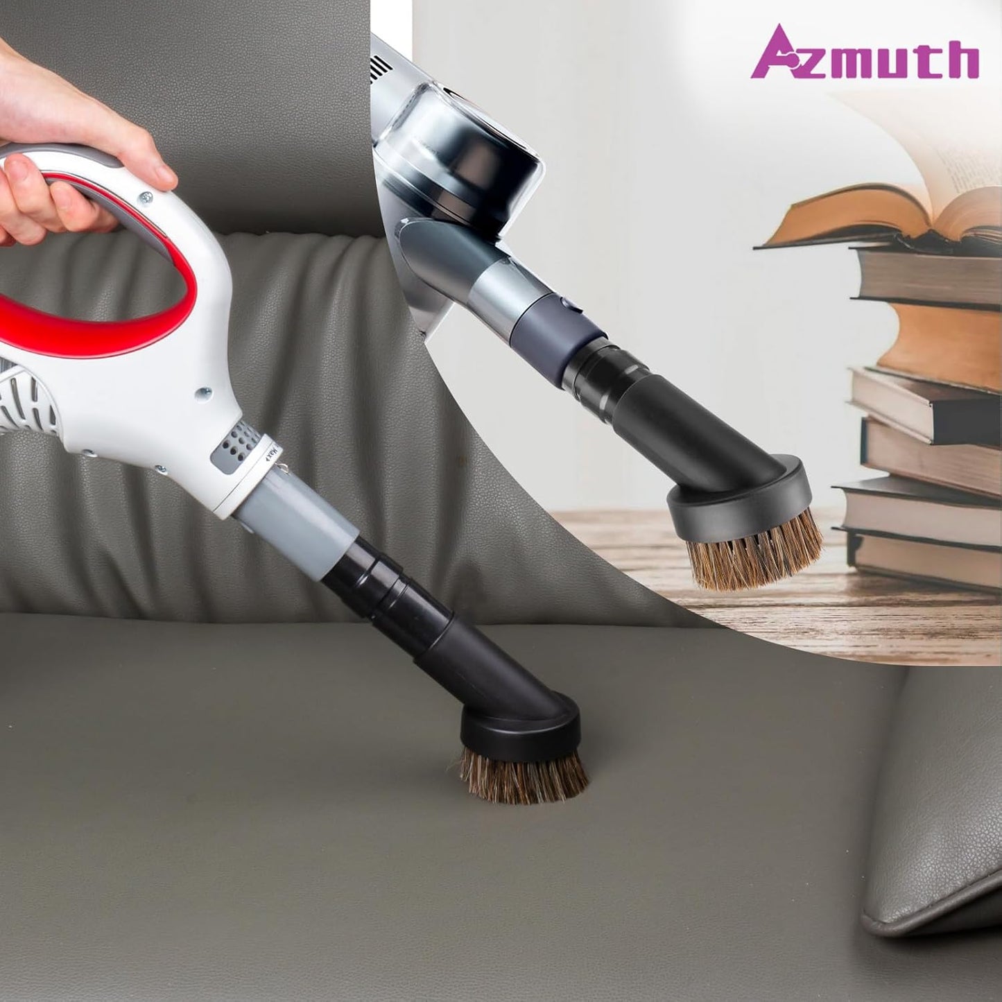 6 Pack For Shark Vacuum Attachments, Soft Horsehair Vacuum Brush Attachment with Vacuum Hose Adapter, 1 1/4 Vacuum Attachments for Multiple Household Vacuum Cleaners