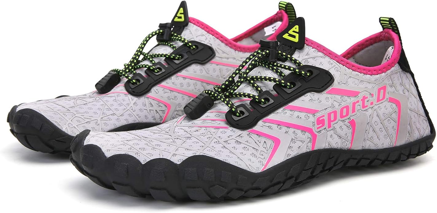 UBFEN Water Shoes Aqua Swim Shoes Mens Womens Beach Sports Quick Dry Barefoot for Boating Fishing Diving Surfing