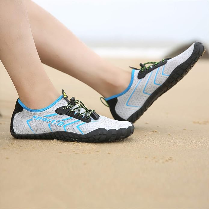 UBFEN Water Shoes Aqua Swim Shoes Mens Womens Beach Sports Quick Dry Barefoot for Boating Fishing Diving Surfing