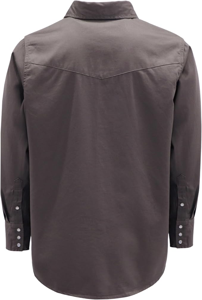 BOCOMAL FR Shirts Flame Resistant 100% C NFPA2112 7.5oz Men's Fire Retardant Welding Shirt