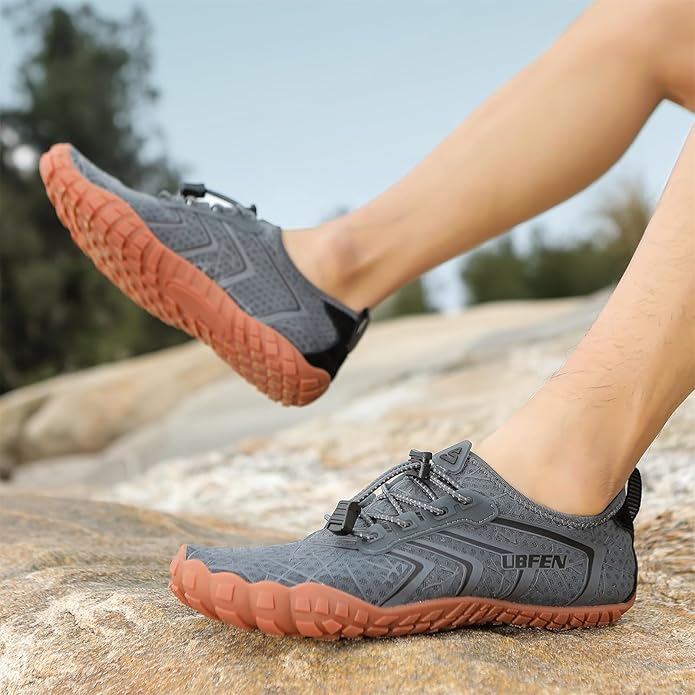 UBFEN Water Shoes Aqua Swim Shoes Mens Womens Beach Sports Quick Dry Barefoot for Boating Fishing Diving Surfing