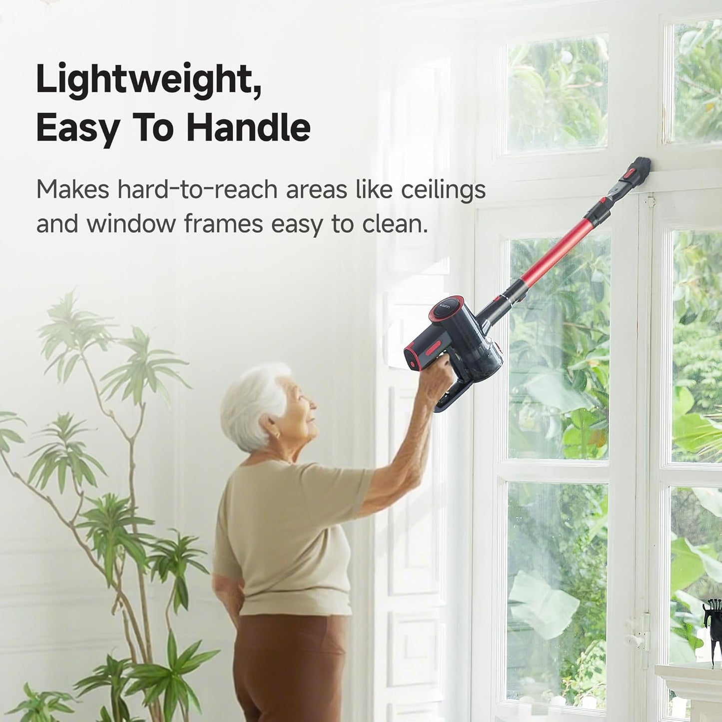 uwant 8-in-1 Cordless Vacuum Cleaner with 50min Runtime 35Kpa Powerful Suction Vacuum Cleaners for Home Anti-Tangle Stick Vacuum for Pet Hair Carpet Hard Floors