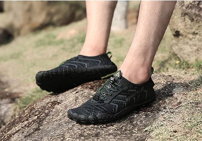 UBFEN Water Shoes Aqua Swim Shoes Mens Womens Beach Sports Quick Dry Barefoot for Boating Fishing Diving Surfing