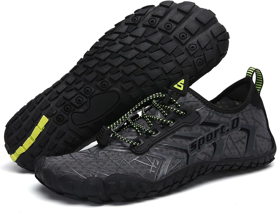 UBFEN Water Shoes Aqua Swim Shoes Mens Womens Beach Sports Quick Dry Barefoot for Boating Fishing Diving Surfing