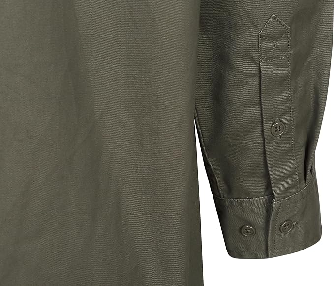 BOCOMAL FR Shirts Flame Resistant 100% C NFPA2112 7.5oz Men's Fire Retardant Welding Shirt