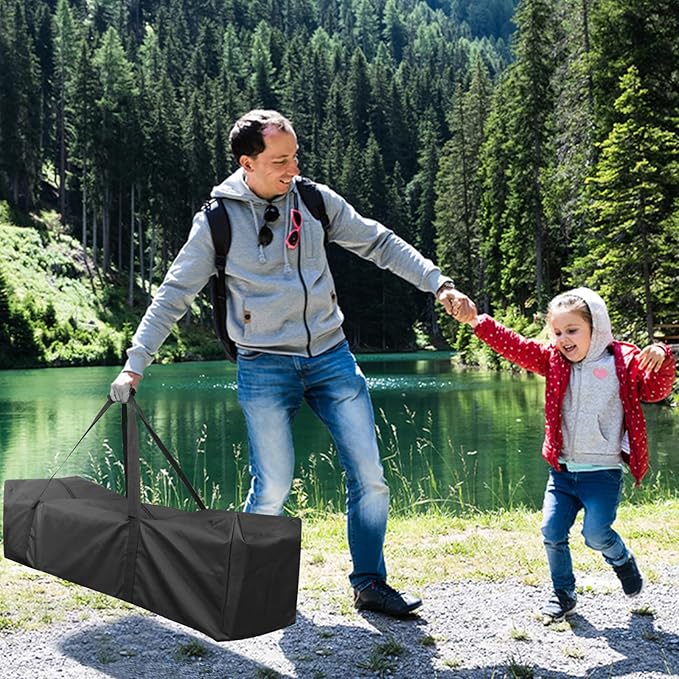 INFANZIA 50x11x16 inch Duffel Travel Sports Equipment Bag, Long Luggage Bag with Upgrade Zipper Water Resistant, Extra Large Foldable Storage Bag for Camping, Tent, Tripod, Fishing