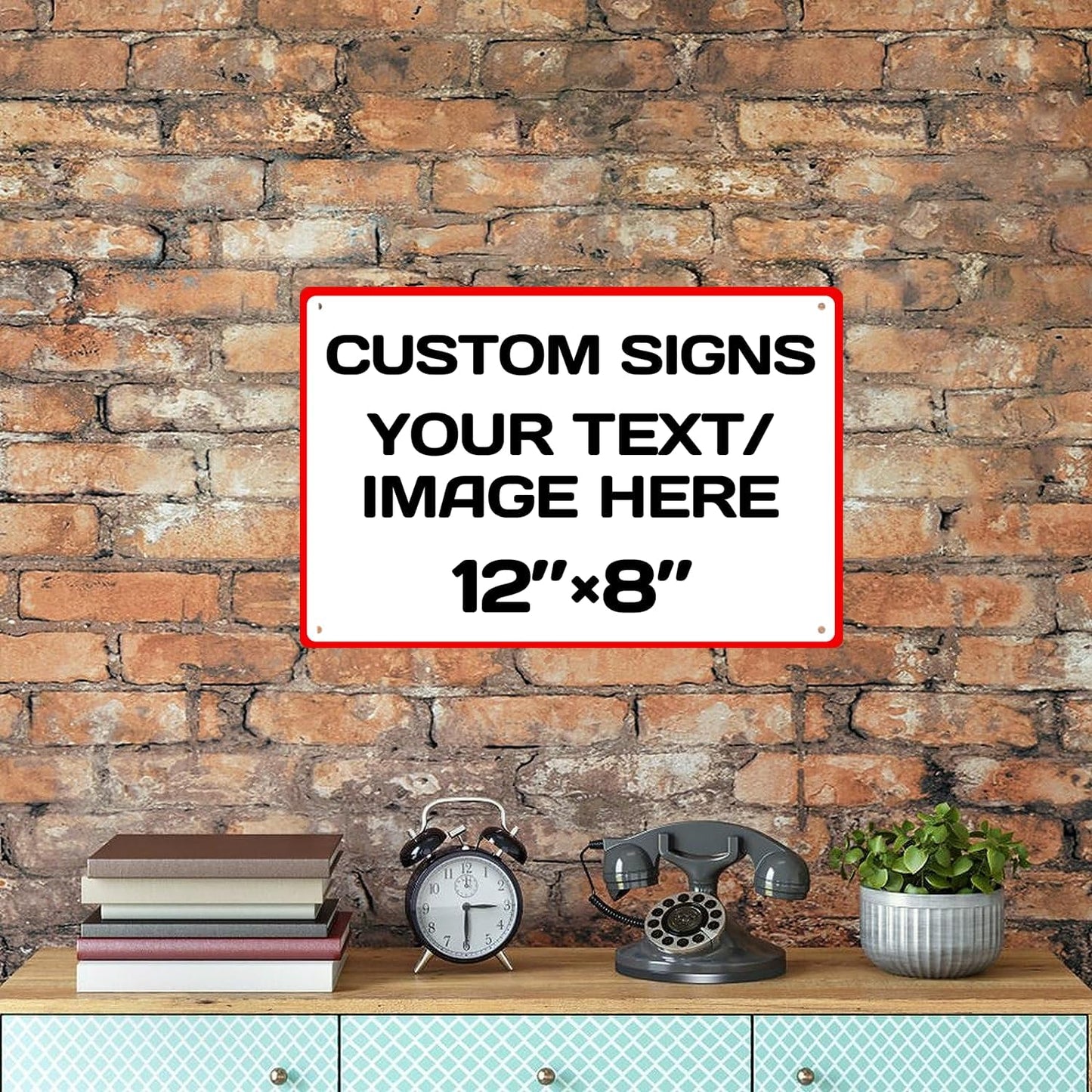 Aluminum Weatherproof Metal Sign Multiple Sizes Custom Personalized Text And picture Here, Black White Traffic Regulation Horizontal Street Signs ,hazard sign,garden sign,custom door sign,Customised business signs