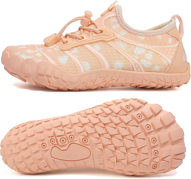 UBFEN Water Shoes for Kids Boys Girls Aqua Socks Barefoot Beach Sports Swim Pool Quick Dry Lightweight Toddler Little Big Kid