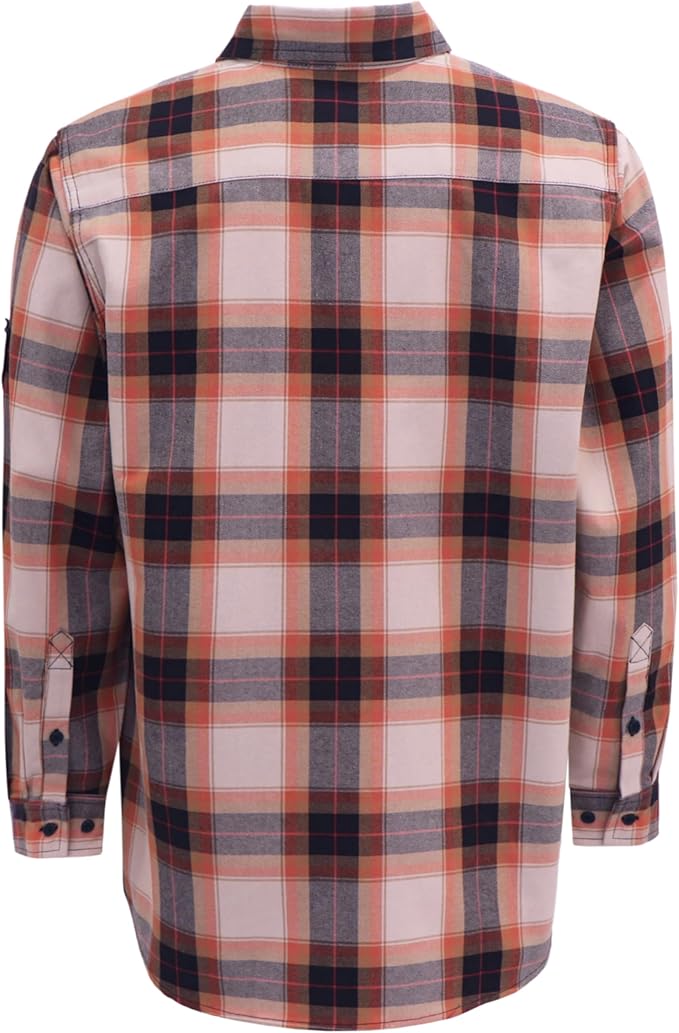 BOCOMAL FR Shirts Flame Resistant 100% C NFPA2112 7.5oz Men's Fire Retardant Welding Shirt