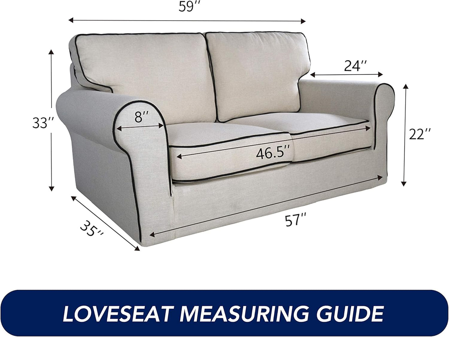 PureFit Reversible Quilted Sofa Cover, Water Resistant Slipcover Furniture Protector, Washable Couch Cover with Non Slip and Elastic Straps for Kids, Dogs, Pets (Loveseat, Greyish Green/Beige)