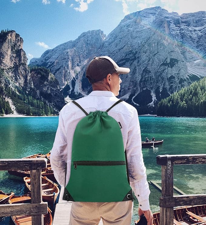 HOLYLUCK Drawstring Backpack Bag Sport Gym Sackpack