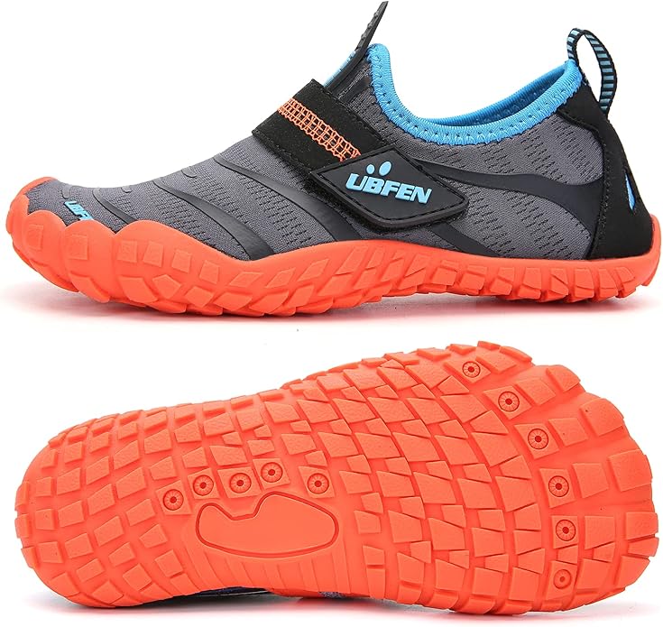 UBFEN Water Shoes for Kids Boys Girls Aqua Socks Barefoot Beach Sports Swim Pool Quick Dry Lightweight Toddler Little Big Kid