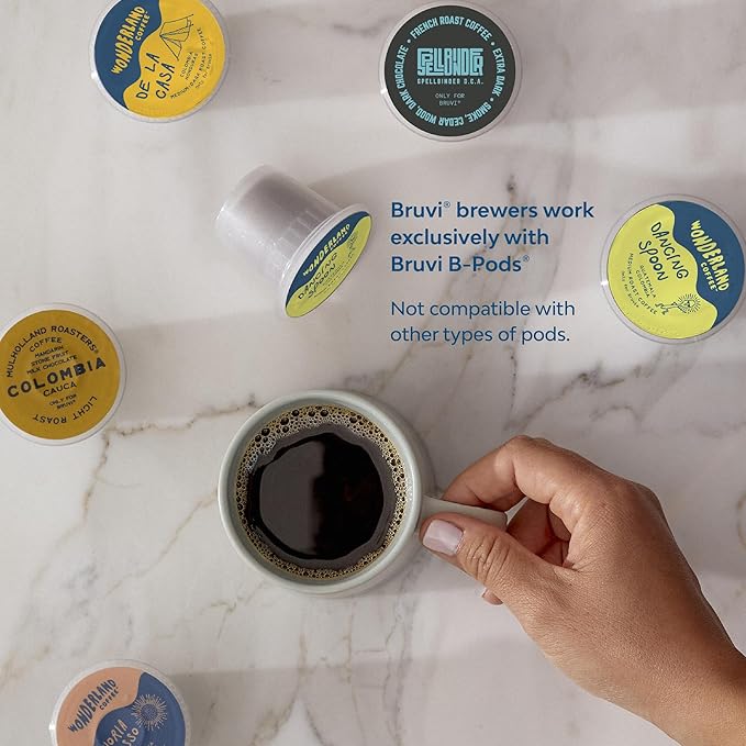 The Bundle | Single-Serve Coffee System | Includes 20 Coffee and Espresso B-Pods Coffee Brewer