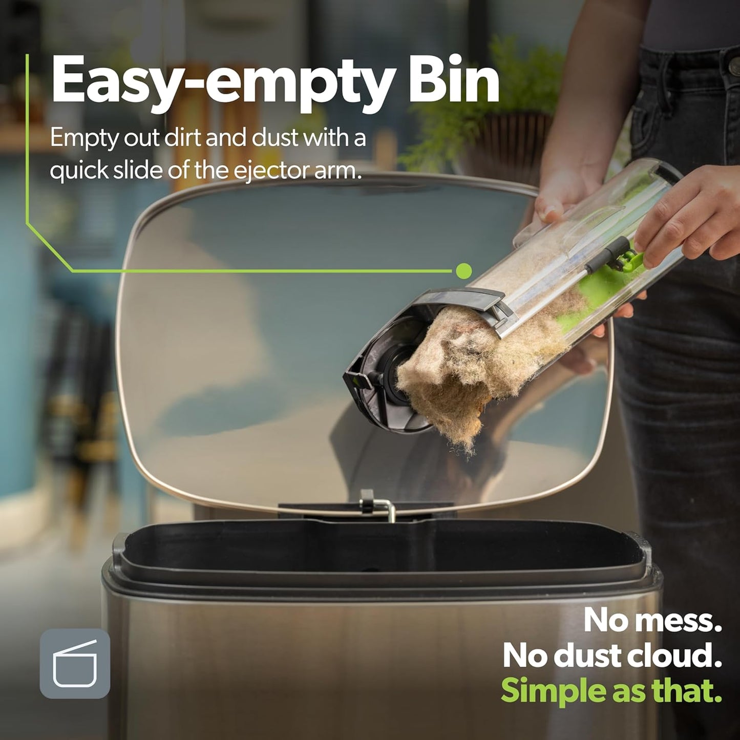 Gtech AirRAM MK2 Cordless Vacuum Cleaner with Powered Brush Head - Perfect for Carpet and Hardwood Floors - Rechargeable 22v Li-ion Battery - Lightweight (7 lbs.)