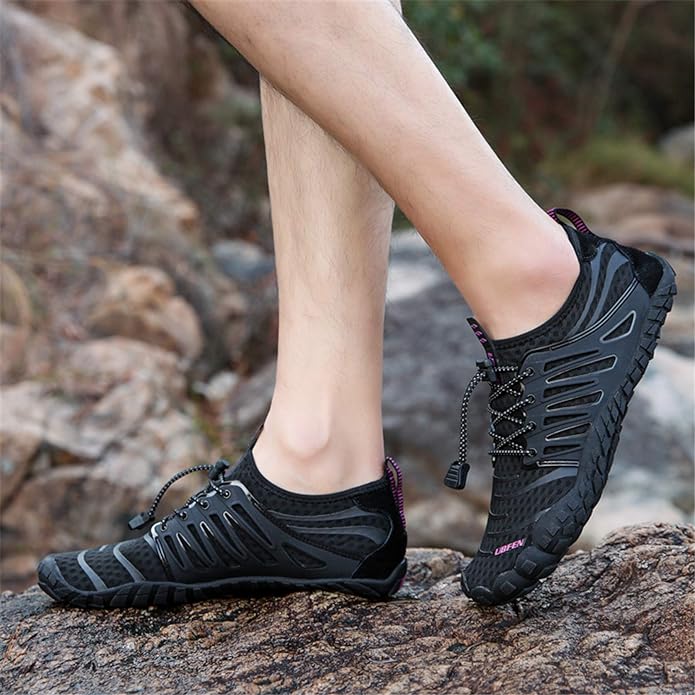 UBFEN Water Shoes Aqua Swim Shoes Mens Womens Beach Sports Quick Dry Barefoot for Boating Fishing Diving Surfing