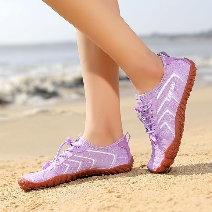 UBFEN Water Shoes Aqua Swim Shoes Mens Womens Beach Sports Quick Dry Barefoot for Boating Fishing Diving Surfing