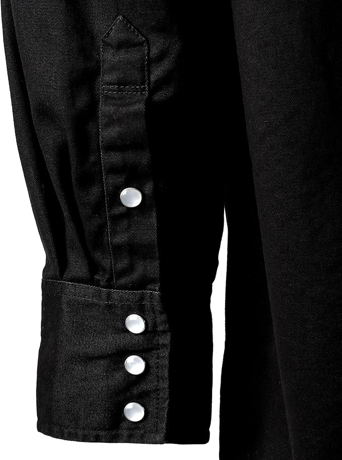 BOCOMAL FR Shirts Flame Resistant 100% C NFPA2112 7.5oz Men's Fire Retardant Welding Shirt