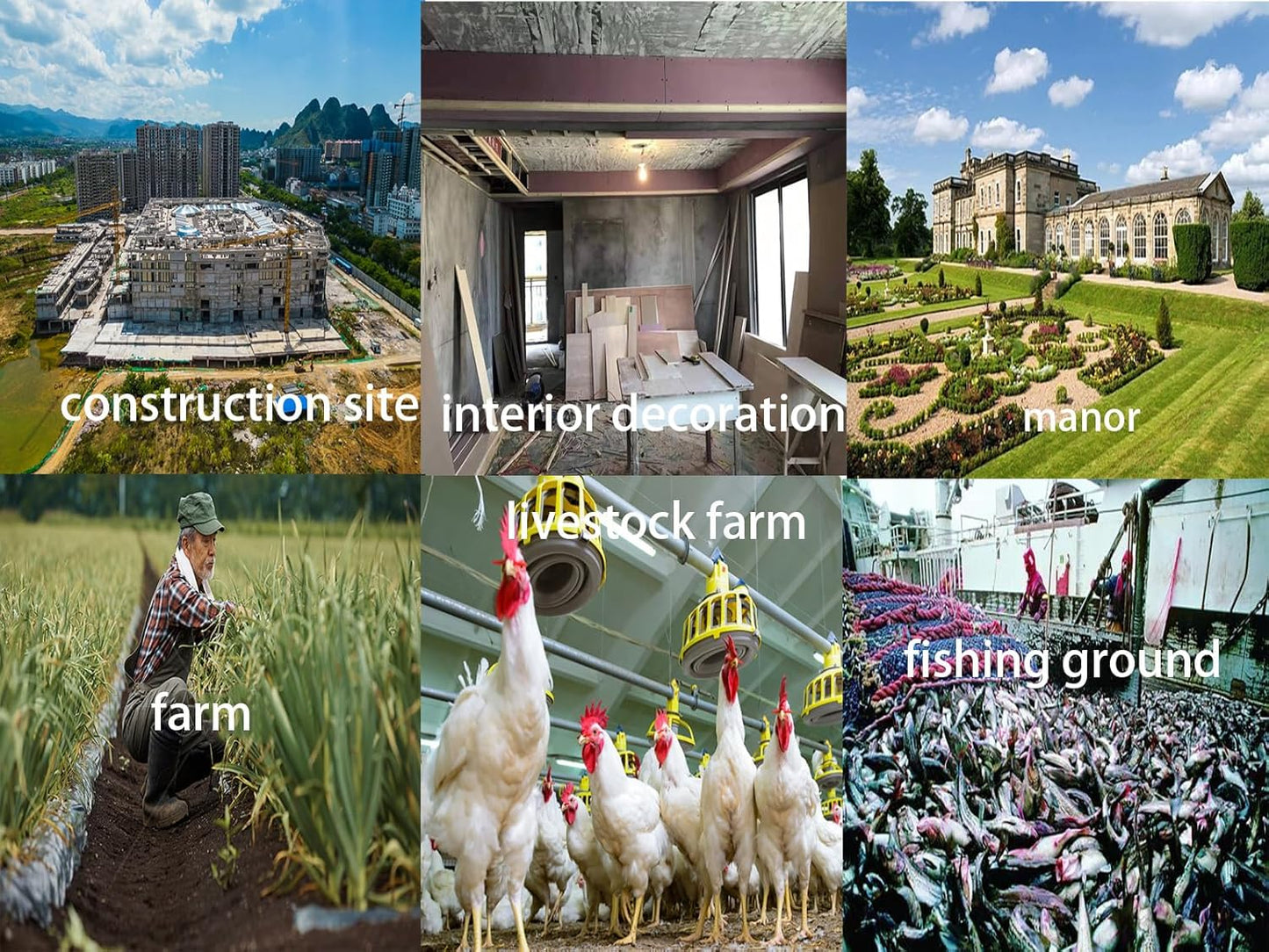 48 gallon heavy duty trash bags, 39.37x47.24 inches, black, extra strong construction & yard bags for commercial, industrial, garden waste, leakproof & puncture resistant(30 pieces)