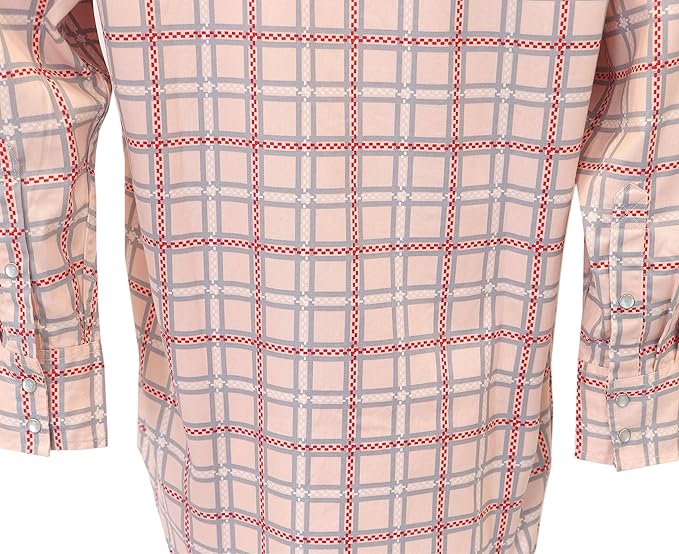 BOCOMAL FR Shirts for Men Printed Plaid Flame Resistant NFPA2112/CAT2 6.5oz Lightweight Fire Retardant Shirt