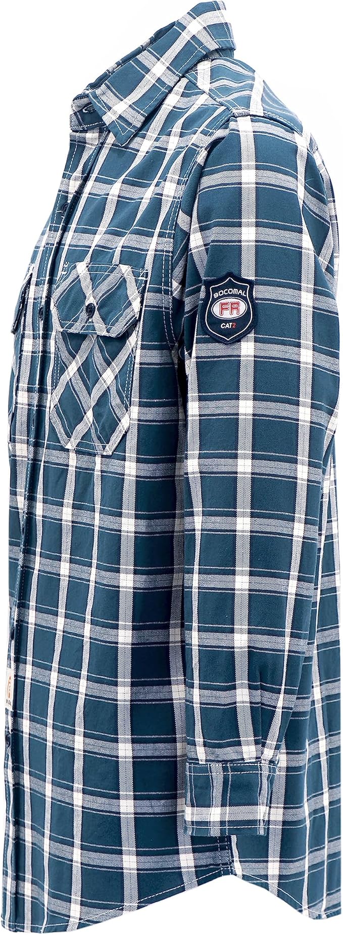 BOCOMAL FR Shirts 6.25oz Lightweight Welding Shirts Flame Resistant Men's Fire Retardant Shirt