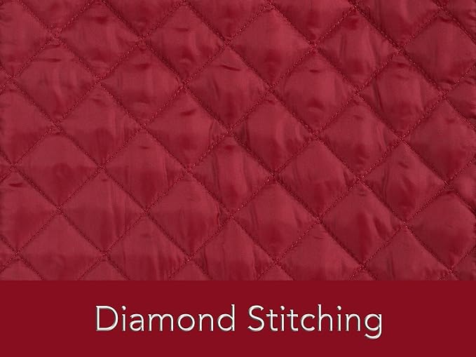 Covermates Keepsakes - Quilted Divider Set - Set of 4 - Scratch & Breakage Protection - Stain Resistant - Machine Washable - China Storage, Red