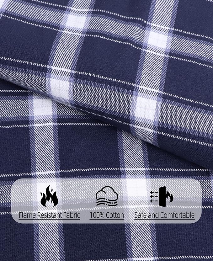 TICOMELA FR Shirts for Men Flame Resistant Shirt CAT2 Light Weight 6.5oz Fire Retardant Men's Welding Shirt