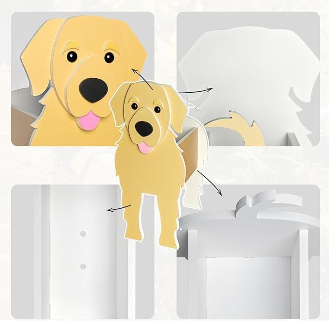 Golden Retriever Planter, Pet Shape Garden Pots Plant Pots for Indoor/Outdoor Gardens Decoration, Cute, Surprise Gifts/Souvenirs for Pet Lovers (Large)