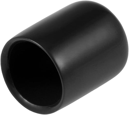uxcell 20pcs Rubber End Caps 13mm ID Vinyl Round Tube Bolt Cap Cover Thread Protectors Black