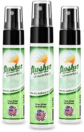 Flushie Pre-Toilet Sprays for Poop Travel Size Toiletries Bathroom Spray for Poop Spray for Toilet Deodorizer Traveling Essentials Poop deodorizer Poop Odor eliminator